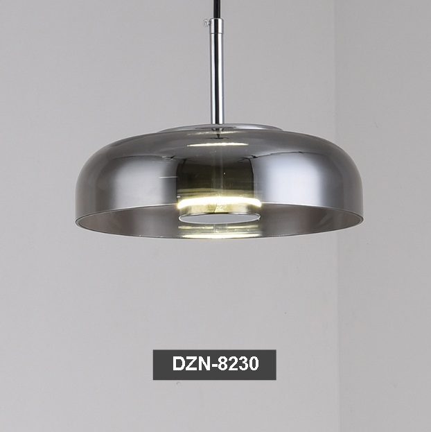 Светильник ElegantLight DZN-8230 CHROME+SMOKY/РОМ+ДЫМЧАТЫЙ ` D230/H180-1500/1/LED/7W/4000K 22-09