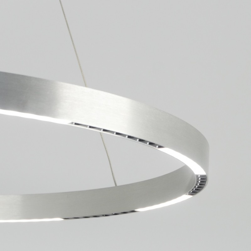 Светильник подвесн.ElegantLight DZN-8246 АЛЮМИНИЙ СЕРЕБРО ` D800/H1200/16/LED/128W/4000-4200K 22-09