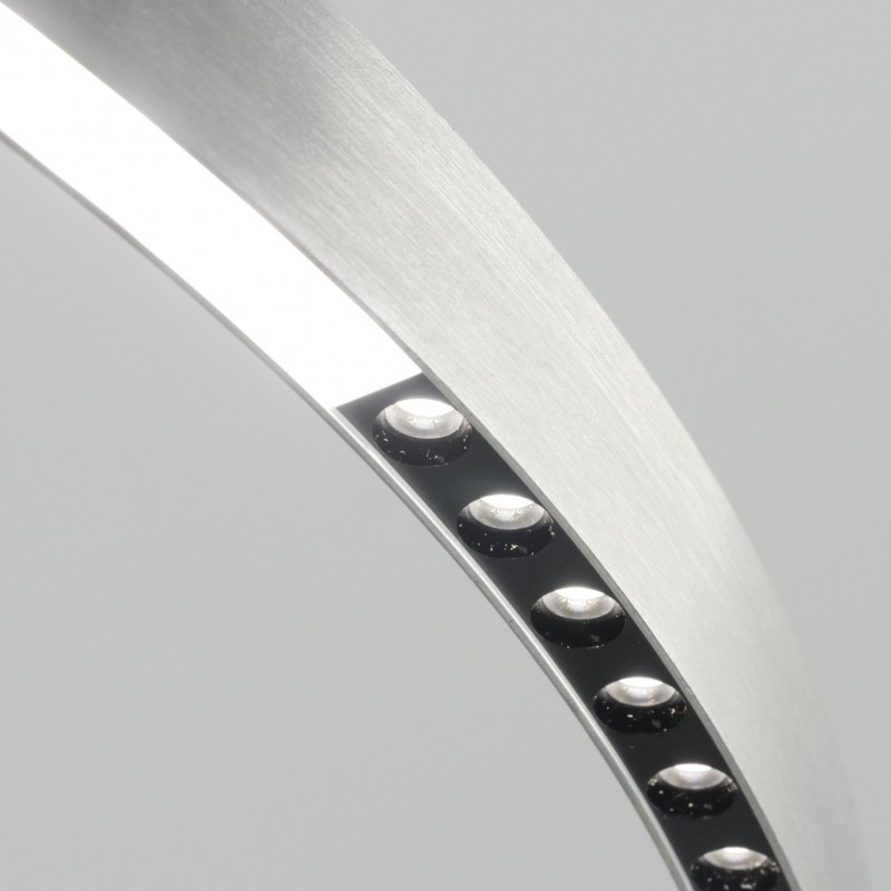 Светильник подвесн.ElegantLight DZN-8246 АЛЮМИНИЙ СЕРЕБРО ` D800/H1200/16/LED/128W/4000-4200K 22-09