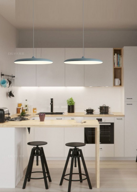 Светильник DZN-50763 ЗЕЛЁНЫЙ D400/H1500/1/LED/24W/4500K