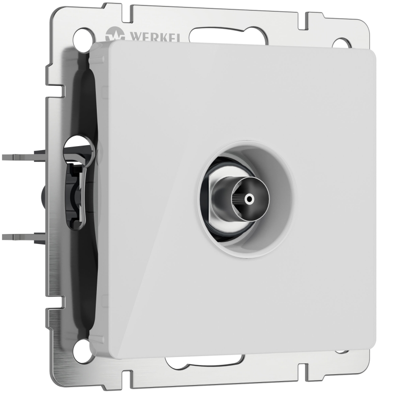 WERKEL ТВ-розетка оконечная (белый акрил) W1183041
