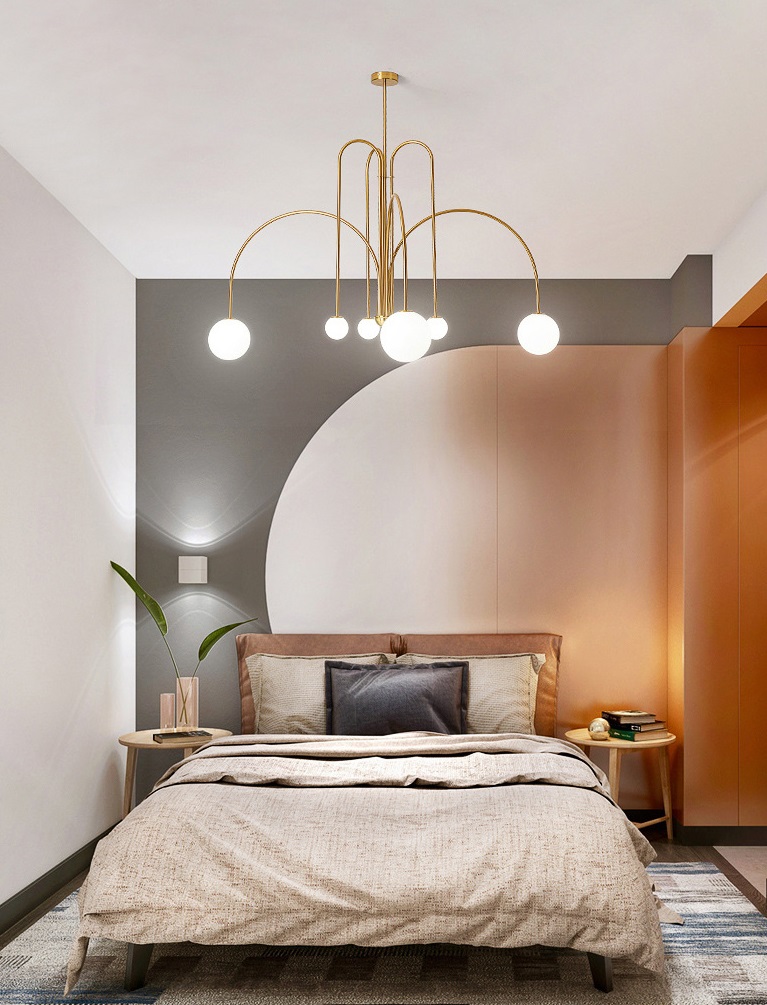 Светильник DZN-65262 ЗОЛОТАЯ БРОНЗА ` D900/H750/6/G9/30W