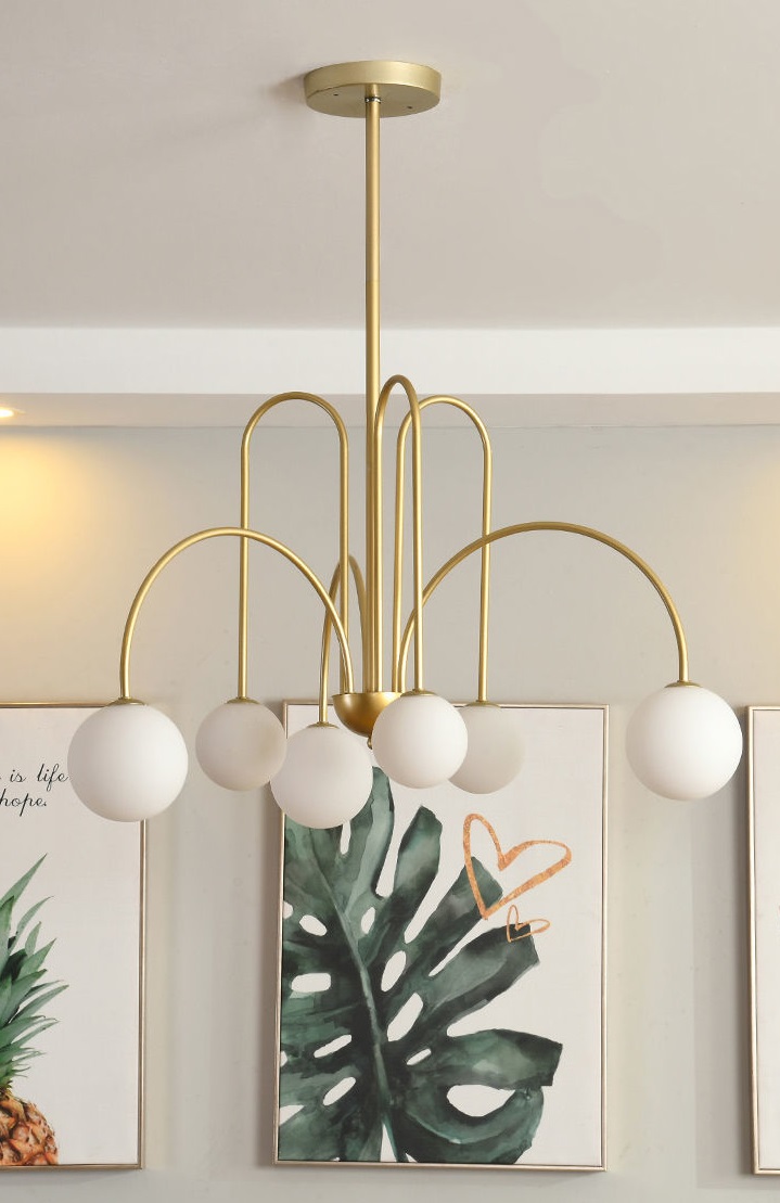 Светильник DZN-65262 ЗОЛОТАЯ БРОНЗА ` D900/H750/6/G9/30W