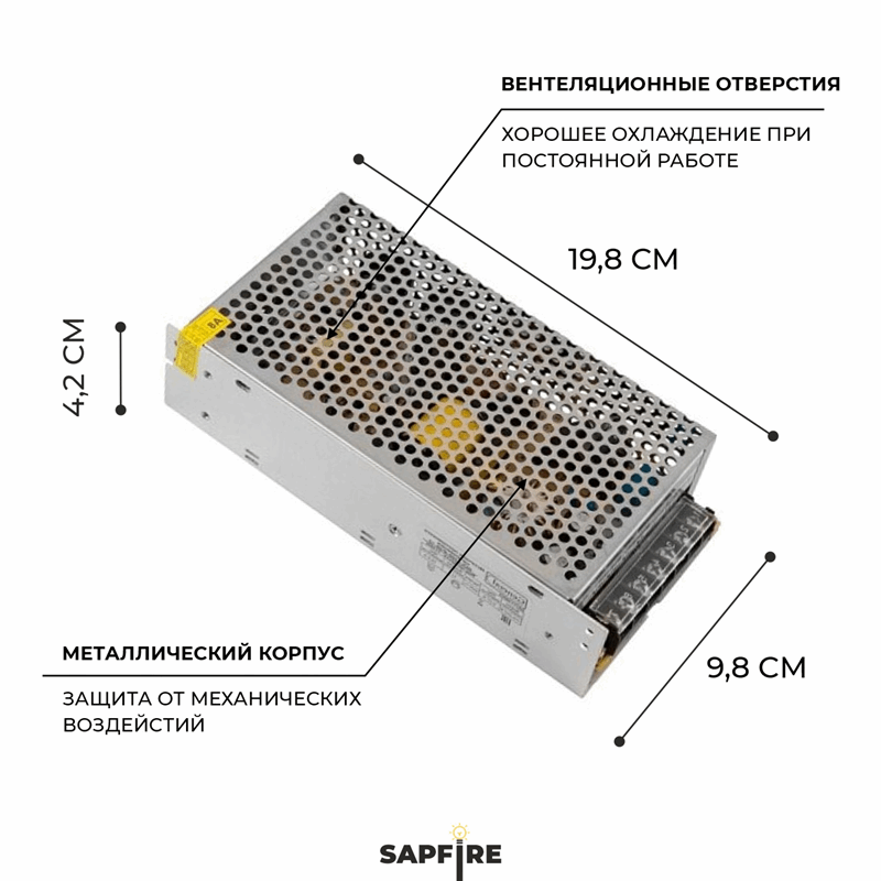 Светодиодный драйвер GDLI-150-IP20-12 RSP