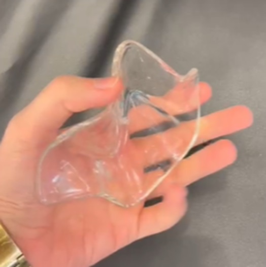 Декоративный элемент для инсталляции H100 стекло прозрачный (трос 2000 мм и крепление к потолку) 24-