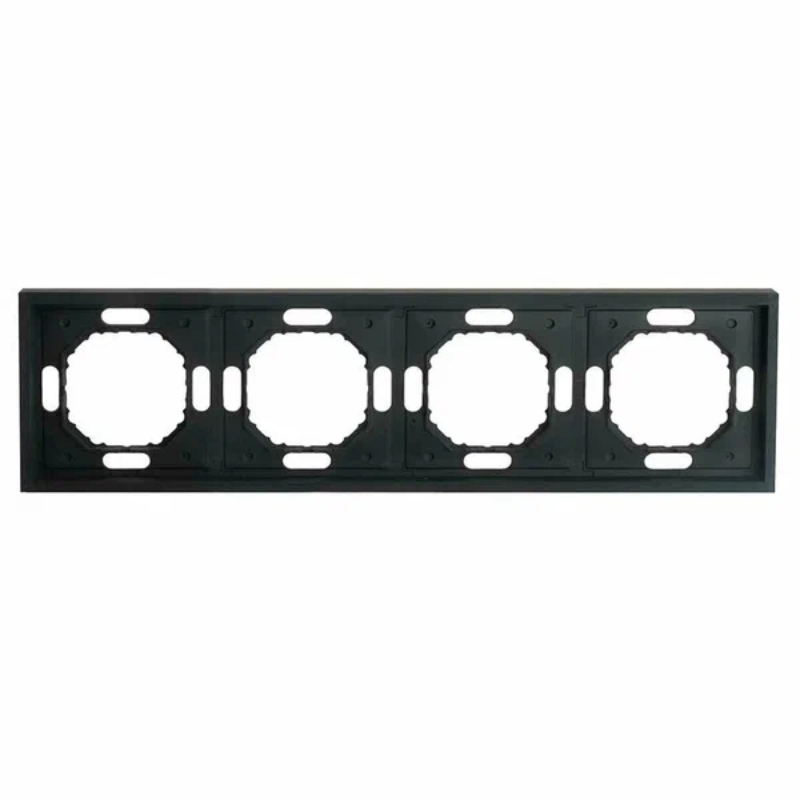 Рамка 1-постовая Stekker Эмили черный уголь PFR00-5001-05