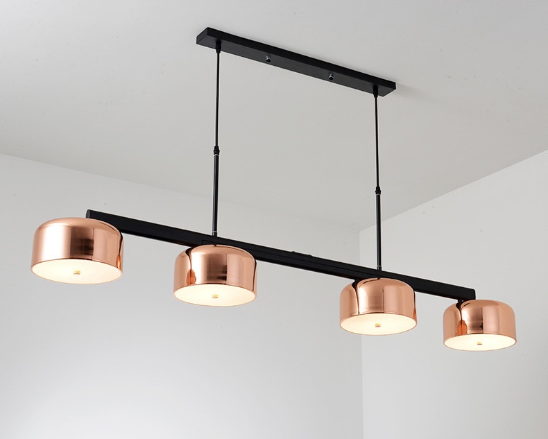 Светильник DZN1-6-161 МЕДЬ + ЧЕРНЫЙ ` 4/E27/40W MILL