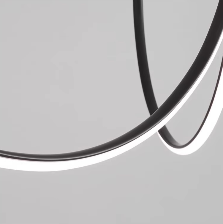 Светильник ElegantLight DZN-52591 ЧЕРНЫЙ ` D800+800/H1200/2/LED/..W/4500K SOLANA