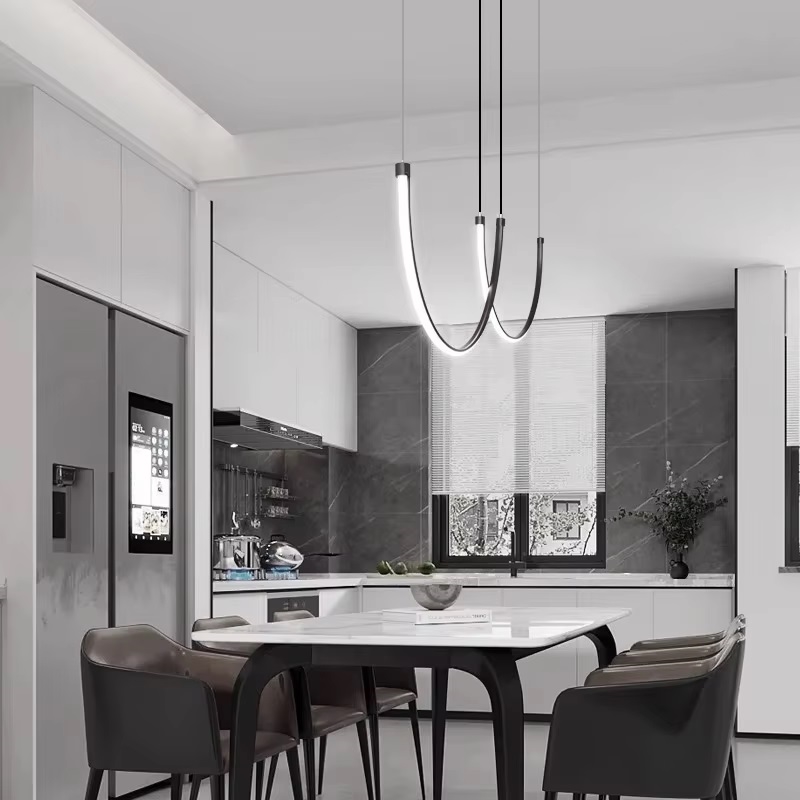 Светильник ElegantLight DZN-52591 ЧЕРНЫЙ ` D800+800/H1200/2/LED/..W/4500K SOLANA