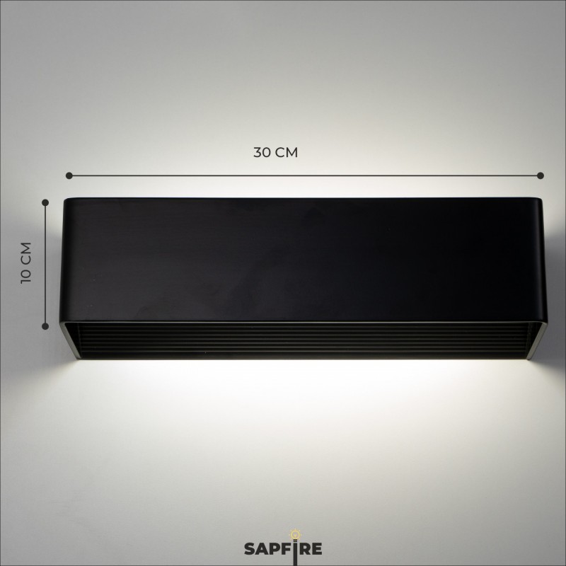 Светильник Elegant SPF-9863 BLACK/ЧЕРНЫЙ ` 2/LED/12W/4000-4500K 300*10*80mm SPF09