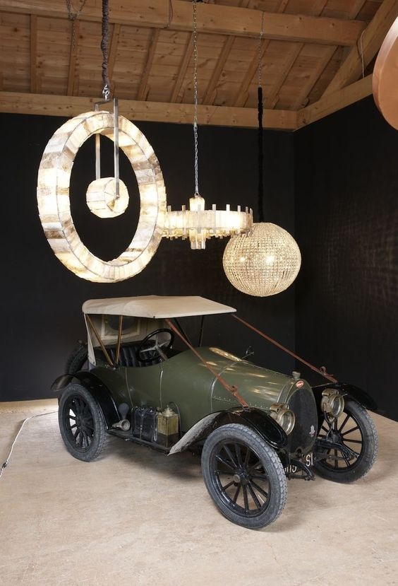 Светильник DZN-12429 РОМ + ГОРНЫЙ РУСТАЛЬ ` D1000/H1100+1500/2/LED/40W Orbite by Régis Mathieu