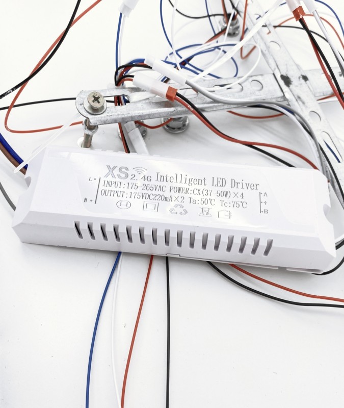 Светильник T160/6+3 WHITE/БЕЛЫЙ ` (1C9994 T-PT-1815-GY) LED D600/H110/9/LED/146W ПДУ SPF22-02