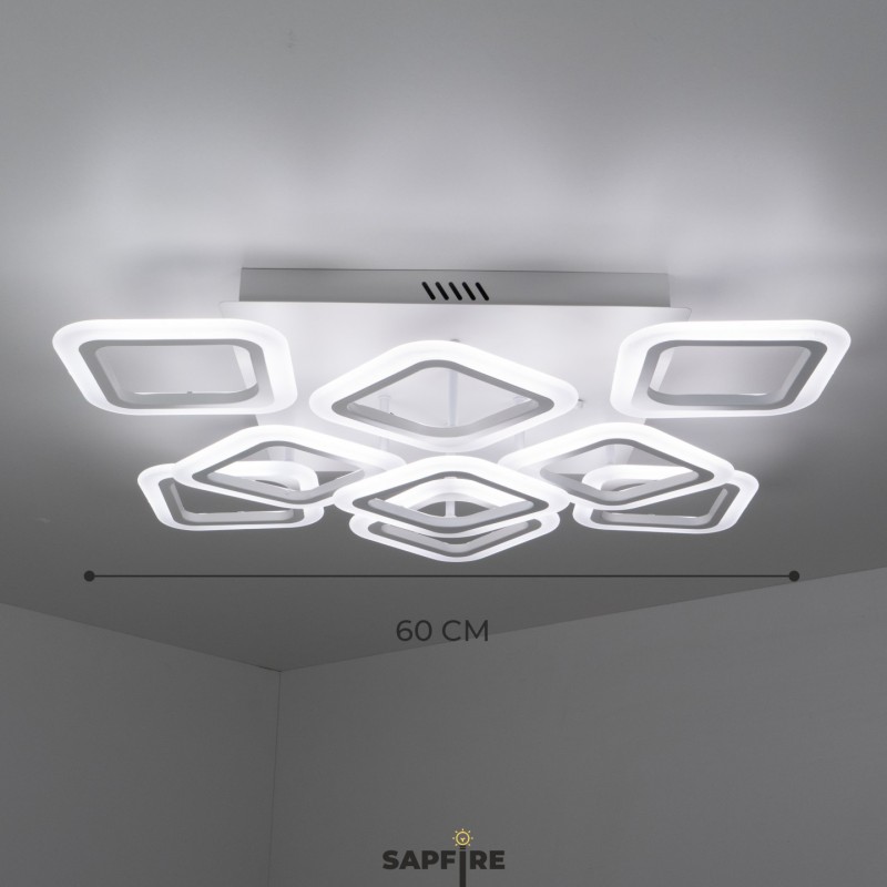 Светильник T160/6+3 WHITE/БЕЛЫЙ ` (1C9994 T-PT-1815-GY) LED D600/H110/9/LED/146W ПДУ SPF22-02