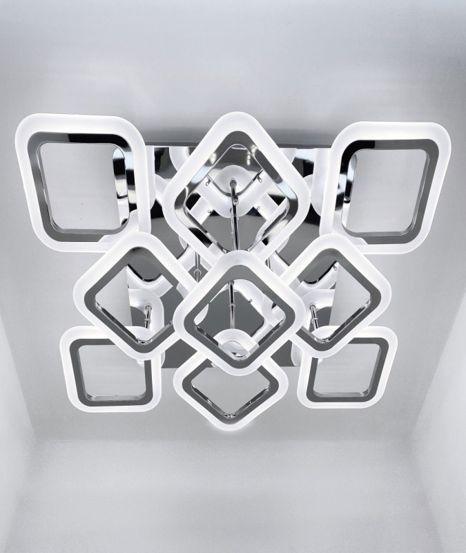 Светильник T160/6+3 (1C9995 T-PT-1815-GY) CHROME/РОМ ` LED D600/H110/9/LED/146W ПДУ SPF22-02