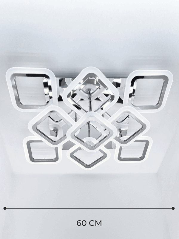 Светильник T160/6+3 (1C9995 T-PT-1815-GY) CHROME/РОМ ` LED D600/H110/9/LED/146W ПДУ SPF22-02