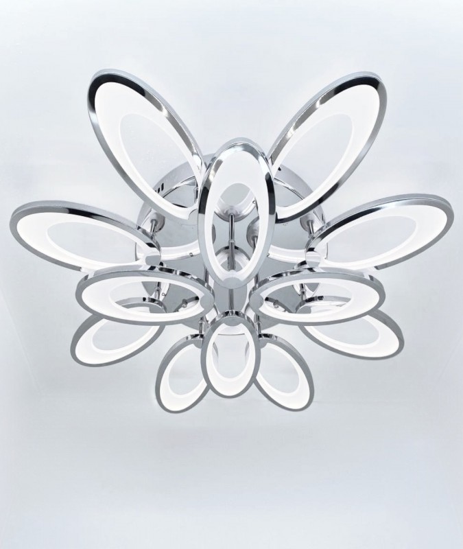 Светильник T155/8+4 CHROME/РОМ (1C10039) LED D750/H110/12/LED/192W DIMMER ПДУ 2.4 SPF22-02