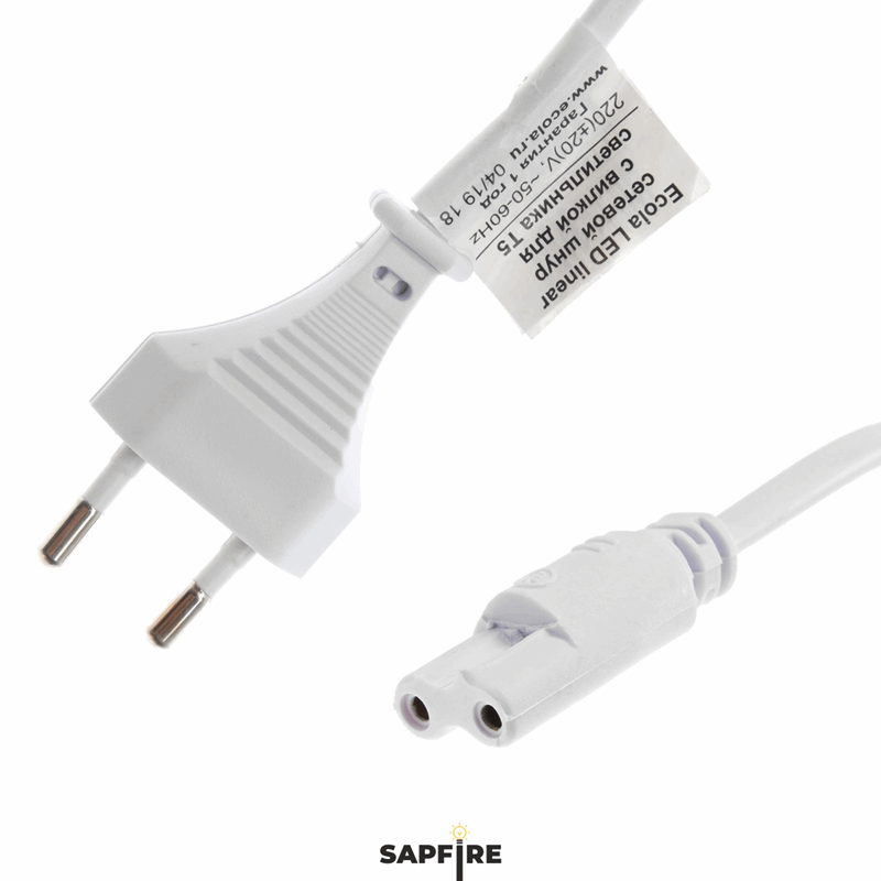 Ecola LED linear сетевой шнур для светильника T5 с вилкой , 1м