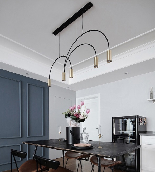 Светильник DZN-3-2-12 БРОНЗА + ЧЕРНЫЙ ` D1300*550/H1200/5/GU10/50W