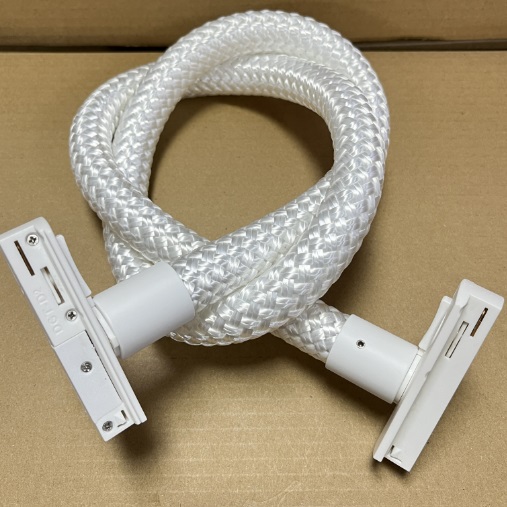 Светильник трековый SPF-13515 БЕЛЫЙ/БЕЛЫЙ ` D22/H1000/1/LED/10W/4000K в тканевой оплётке FLEY 24-09