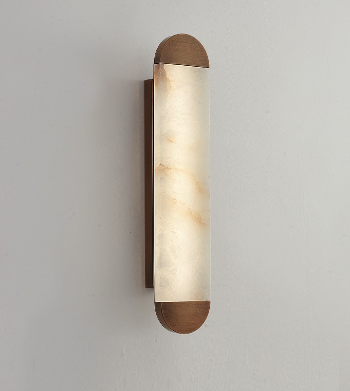 Светильник настенный DZN-65093 КОРИЧНЕВЫЙ / МРАМОР ` D120/H600/1/LED/10W/3000K ENDLESS