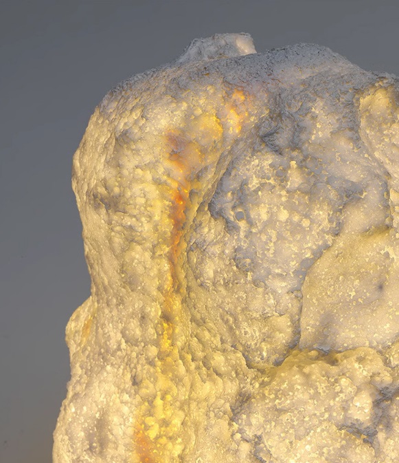 Светильник ландшафтный декоративный DZN-13553 БЕЛЫЙ КАМЕНЬ ` D300/H400/1/E27/10W IP65 WH.STONE