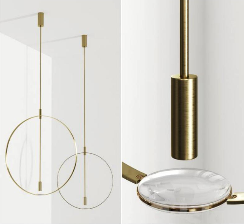 Светильник DZN-13566 ЗОЛОТО ` D600/H1200/1/LED/7W/4500K ELARA