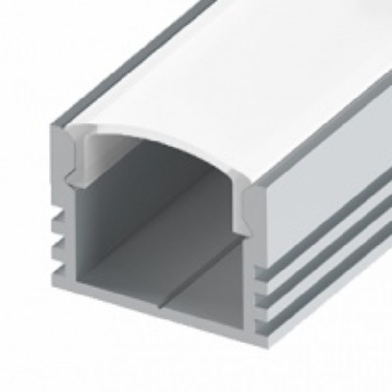 Профиль накладной алюминиевый LC-LP-1216-2 Anod (3м) расс 50010 загл 48436
