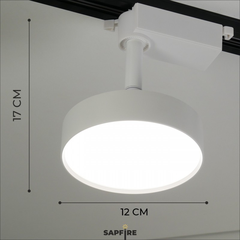 Светильник IL.0014.0010 WHITE/БЕЛЫЙ ` D120/H170/LED/1/18W 4000K BRAIN SPF13 (1/50)