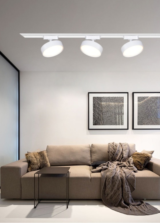 Светильник IL.0014.0010 WHITE/БЕЛЫЙ ` D120/H170/LED/1/18W 4000K BRAIN SPF13 (1/50)