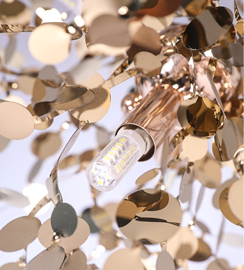 Светильник DZN-34228 ЗОЛОТО ` D400/H2000/1/LED/3/G9/5W ARGENT