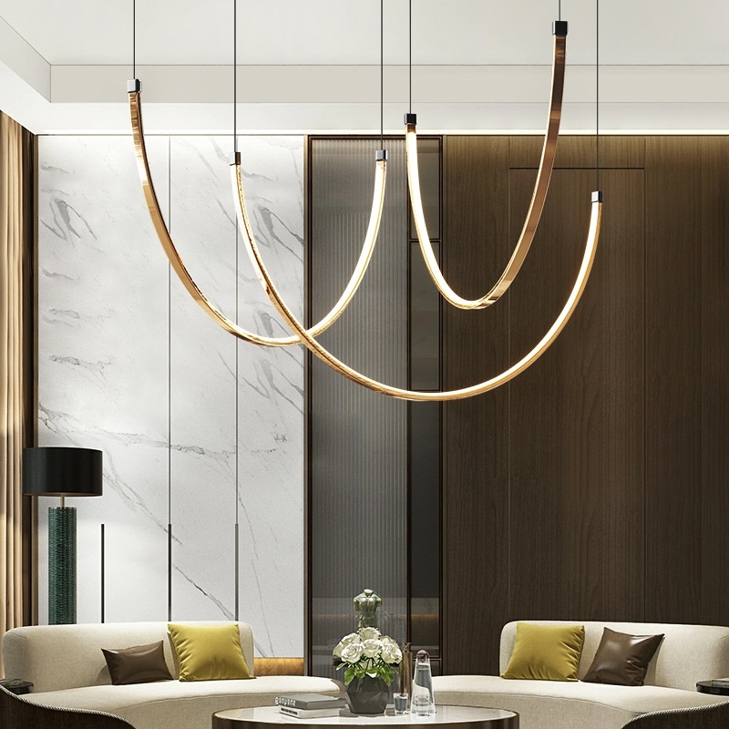 Светильник ElegantLight DZN-13626 ЧЕРНЫЙ + ЗОЛОТО ` D800*800+600*600+500*500/H1200/3/LED/..W/4500K S