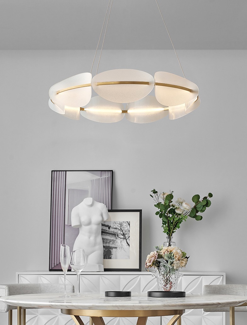 Светильник DZN-6996 БРОНЗА ` D800*180/H2000/8/LED/28W/4200K FLAKE